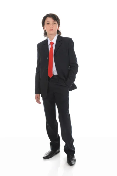Porträt eines jungen Geschäftsmannes im Businessanzug — Stockfoto