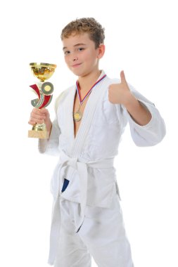 genç çocuk eğitim karate.