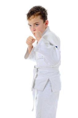 genç çocuk eğitim karate.