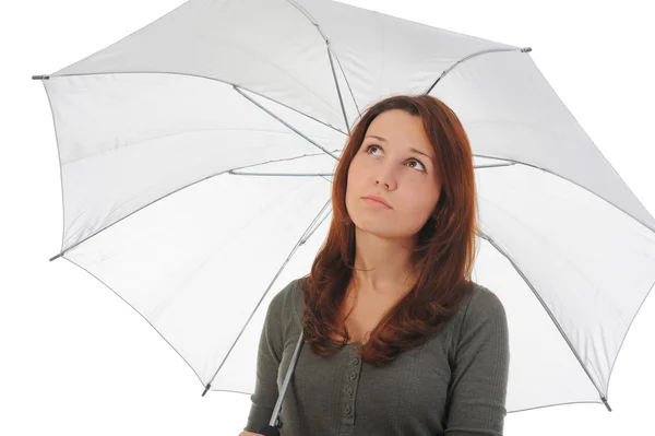 Imagem de um homem de negócios com guarda-chuva — Fotografia de Stock