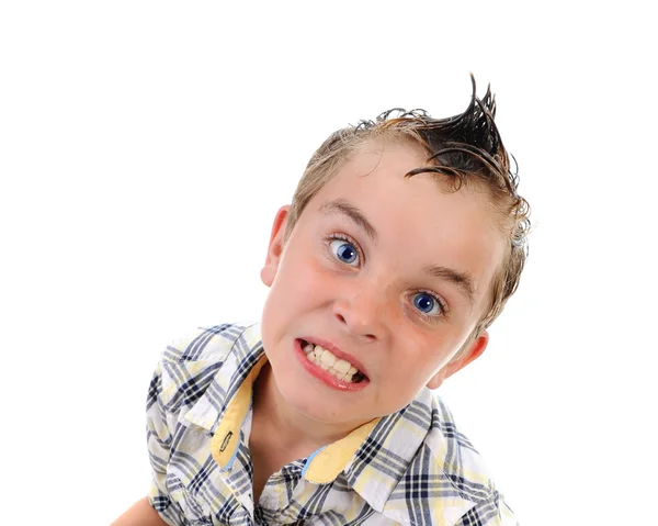 Rozzlobený chlapec — Stock fotografie