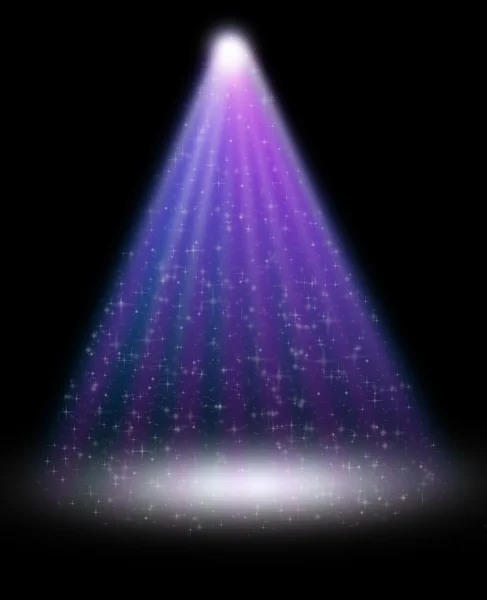 Etapie reflektor z promienie laserowe — Zdjęcie stockowe