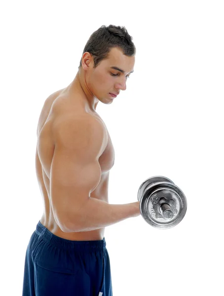 Bodybuilder που δείχνει τους μυς του — Φωτογραφία Αρχείου