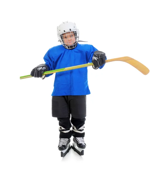 Pequeño jugador de hockey — Foto de Stock