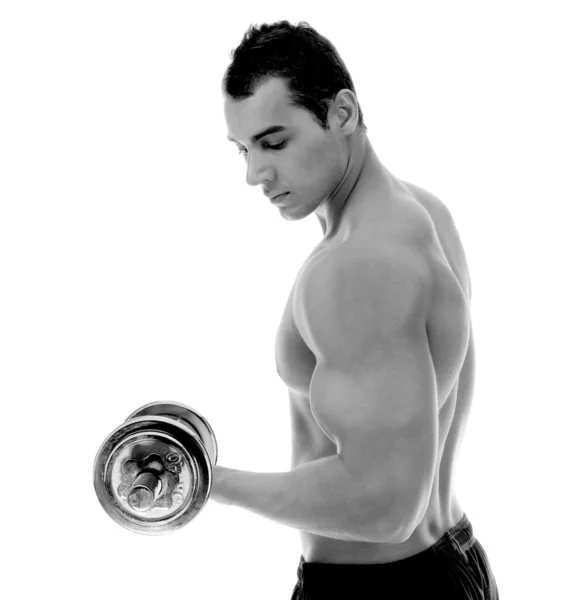 Bodybuilder που δείχνει τους μυς του — Φωτογραφία Αρχείου