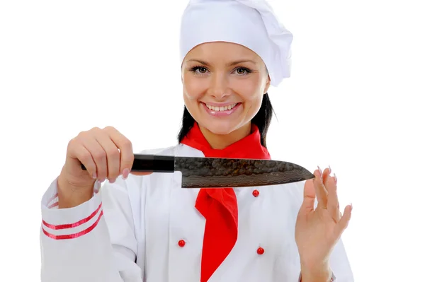 Szef kuchni w mundurze — Zdjęcie stockowe