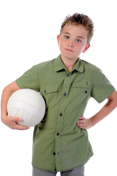 Retrato de um jovem jogador de futebol — Fotografia de Stock