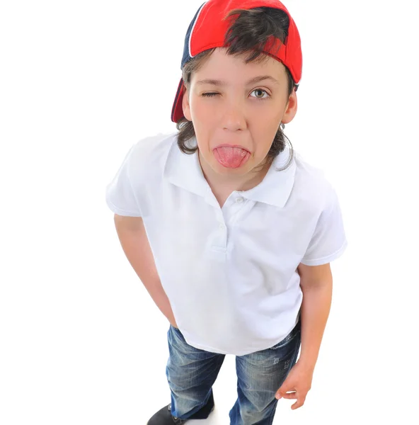 Portret van emotioneel jongen. — Stockfoto