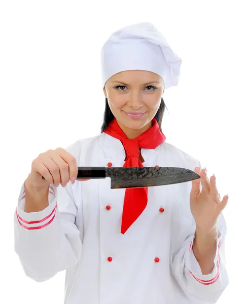 Szef kuchni w mundurze — Zdjęcie stockowe