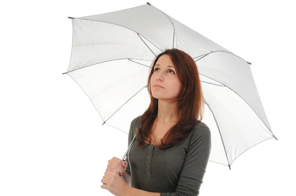 Imagen de un hombre de negocios con paraguas — Foto de Stock
