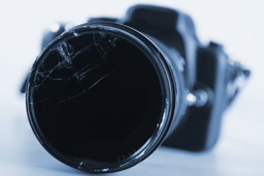 Camera - Damaged Lens - Technologie clipart