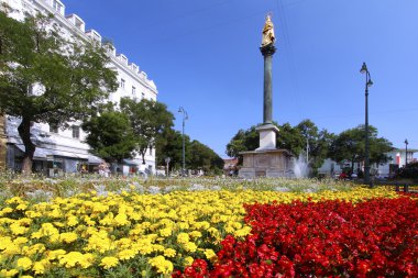 Graz - Mariensäule with Flowers clipart