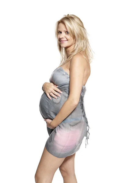 孕妇的肖像 — 图库照片