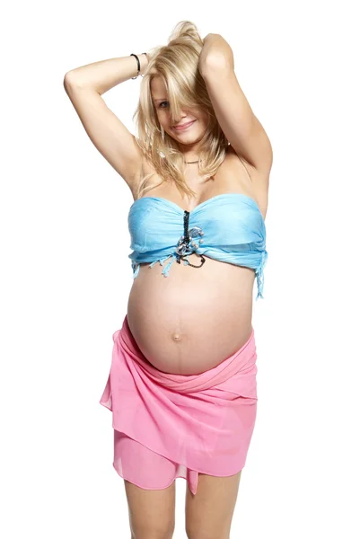 孕妇的肖像 — 图库照片