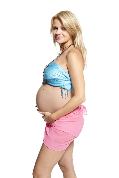 Retrato de uma mulher grávida — Fotografia de Stock
