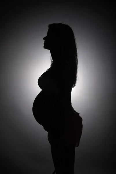 Retrato de mulher grávida Fotografias De Stock Royalty-Free