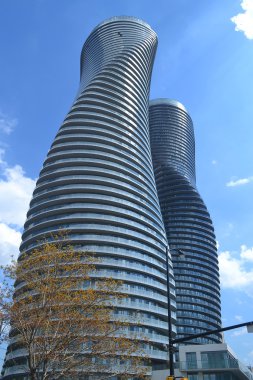 Twisted towers. clipart