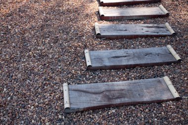 Wooden stairs to the Japanese house clipart