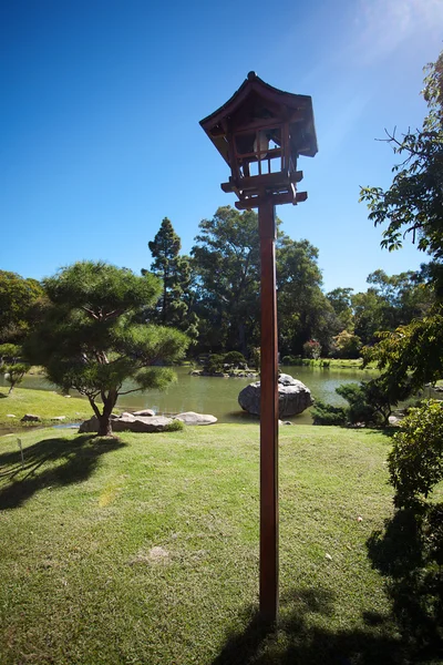 Japanese lantern on a background of blue sky — Stock Photo, Image