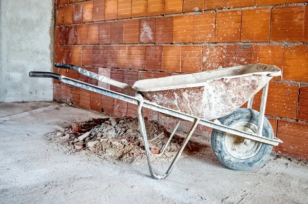 stock image Wheelbarrow in workplace