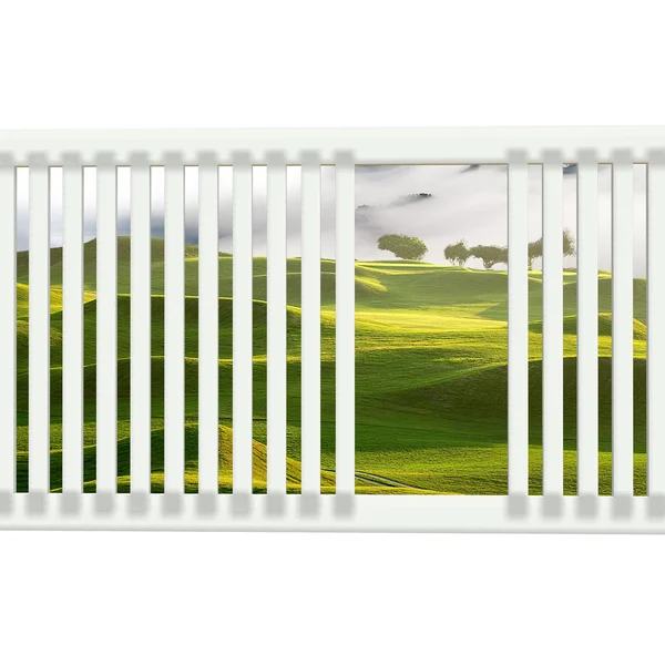Prachtige ramen & mooie golf plaats — Stockfoto