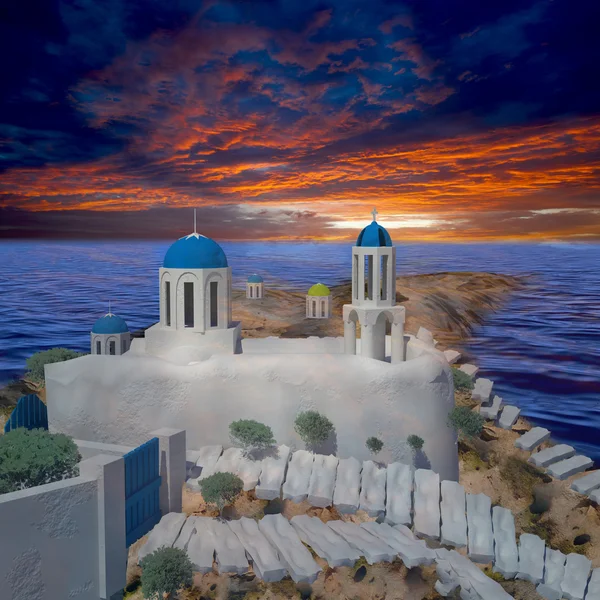 stock image Greek Architecture with bule sky for adv or others purpose use