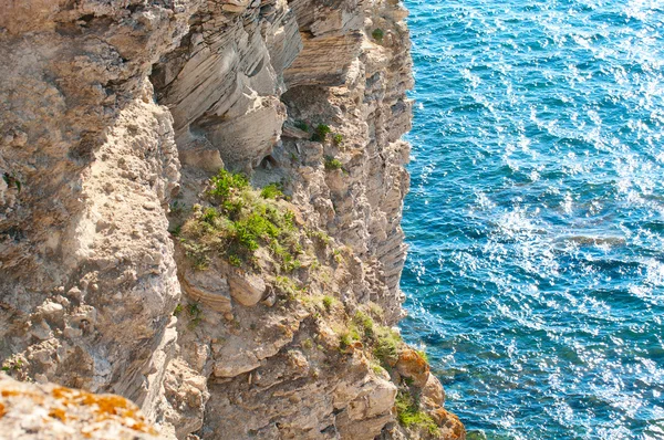 stock image Cliff and sea background