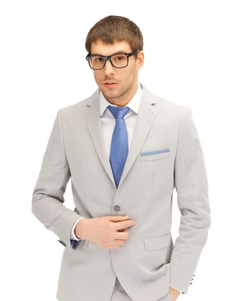 Homem de negócios calmo em óculos — Fotografia de Stock