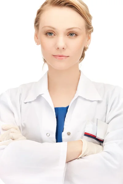 Attractive female doctor — Stok fotoğraf