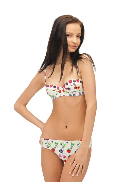 Mooie vrouw in bikini — Stockfoto