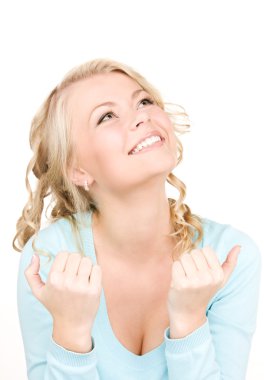 Happy woman clipart