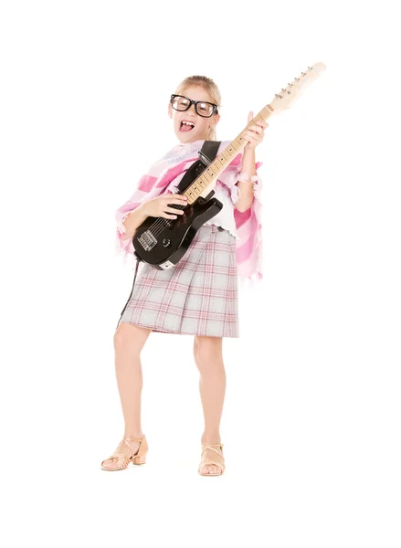 ギターの女の子 — ストック写真
