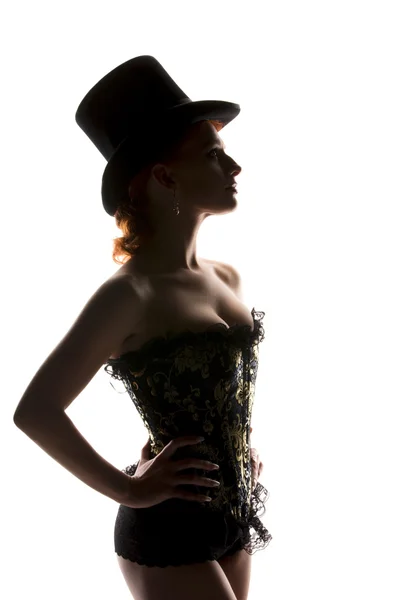 Donna in corsetto — Foto Stock