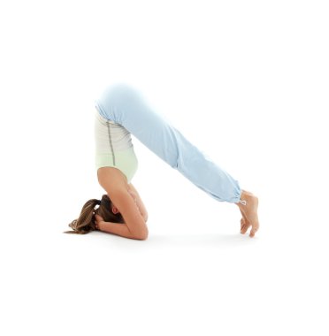 Salamba sirsasana supported headstand clipart