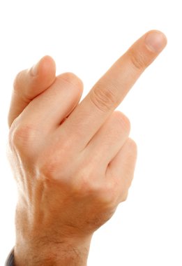 Middle finger clipart