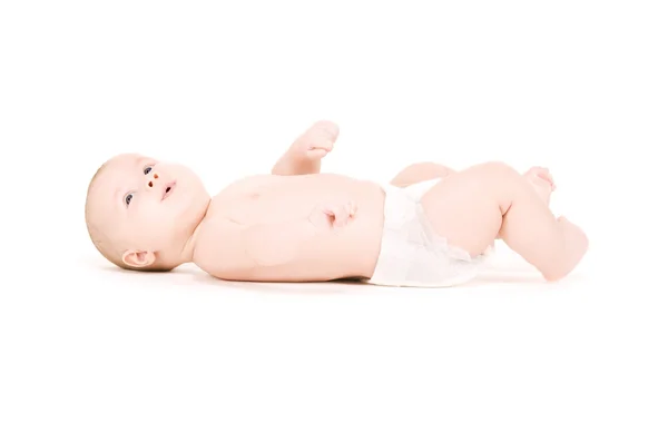 Megállapításáról szóló fiú baba pelenka — Stock Fotó