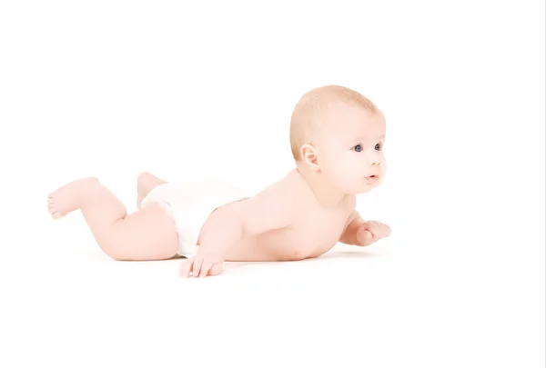 Posa bambino ragazzo in pannolino — Foto Stock