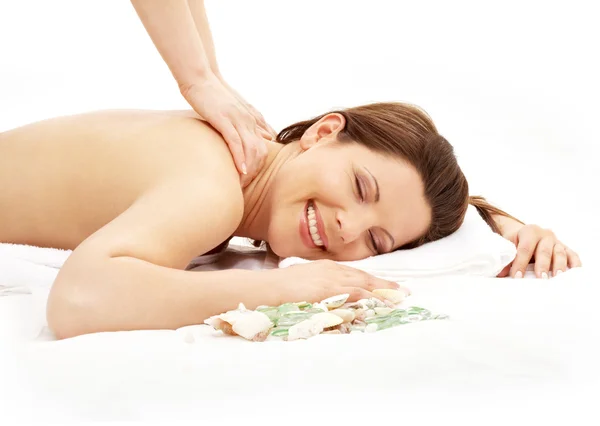 Gelukkig massage — Stockfoto
