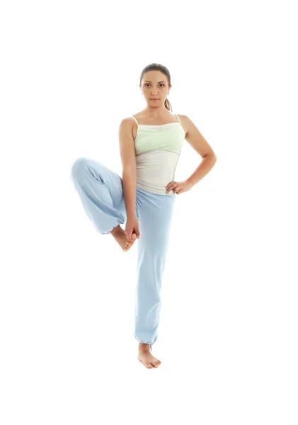 Yoga standing — Stock Photo, Image