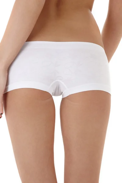 Zdrowe plecy w białe majtki — Zdjęcie stockowe