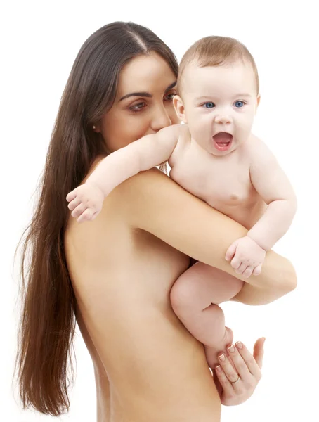 Bebê limpo nas mãos da mãe — Fotografia de Stock