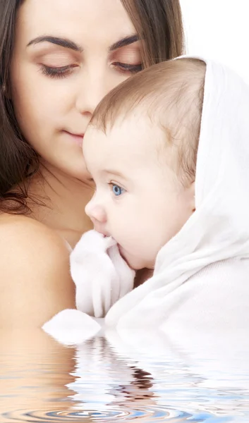 Safe in mother hands — Stock Photo, Image