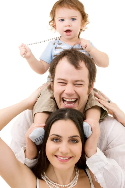 快乐的家庭 — 图库照片