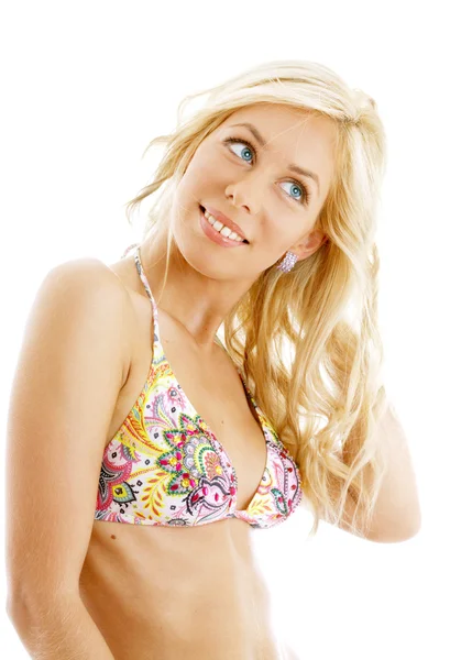 Bikini blond — Stockfoto