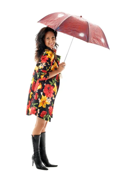 Umbrella girl — Stock fotografie
