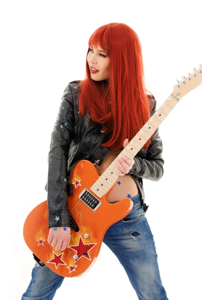 Kytara babeギターの可愛い人 — ストック写真