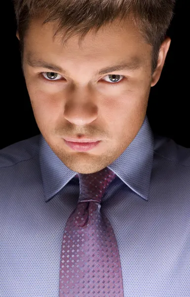 Retrato de homem de negócios escuro — Fotografia de Stock