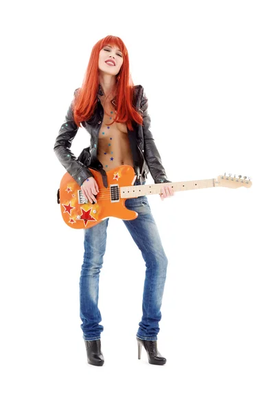 Gitara babe — Zdjęcie stockowe