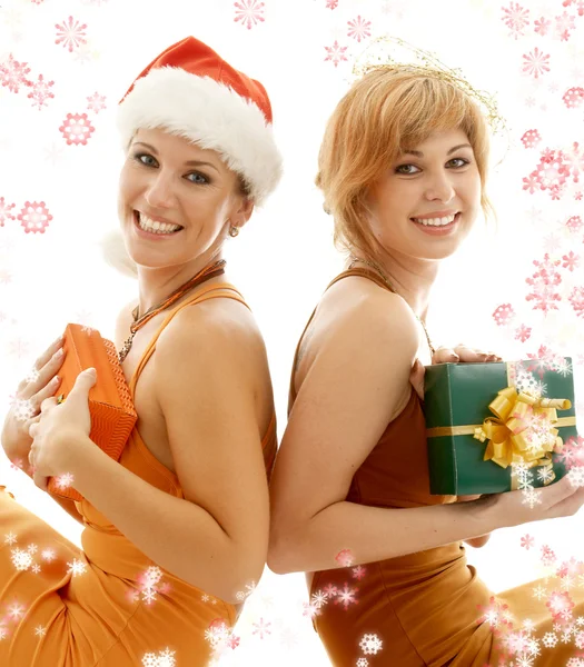 Karácsonyi party lányok — Stock Fotó