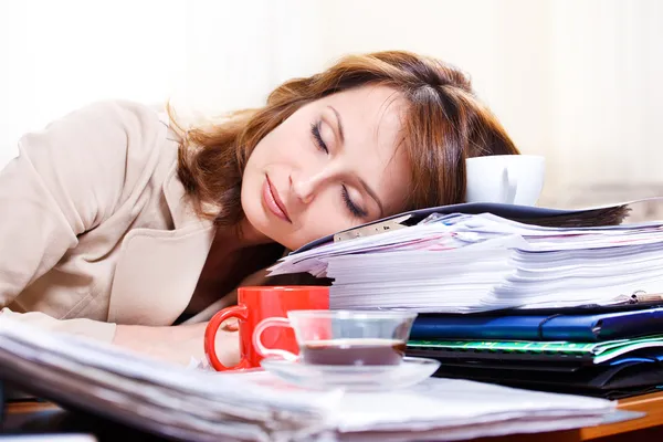 Tired young woman — Stock Photo, Image